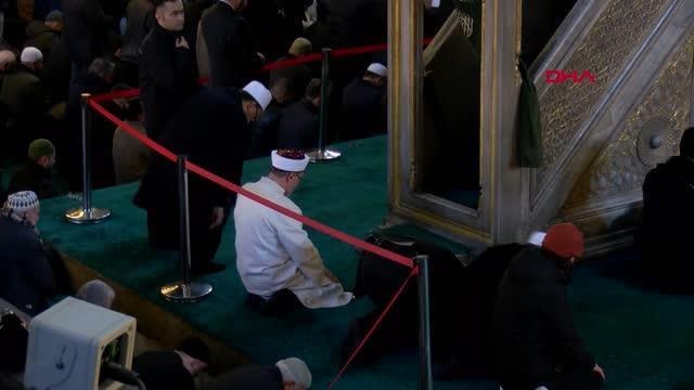 DİYANET İŞLERİ BAŞKANI ERBAŞ AYASOFYA'DA CUMA NAMAZI KILDIRDI