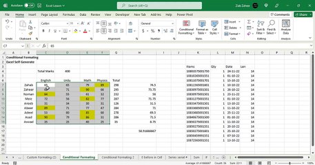 Conditional Formatting 01