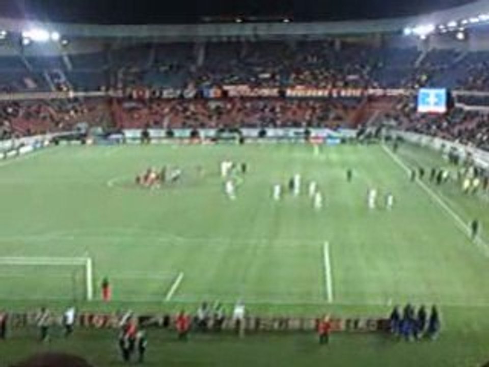 PSG-bastia cdf fin du match joueurs PSG
