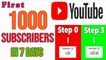 How to grow YouTube channel _ How to Get First 1k Subscribers On YouTube In Just 7 Days |