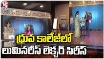 Nagalakshmi Damaraju Participates In Luminaries Lecher Series At Dhruva College _ V6 News (1)