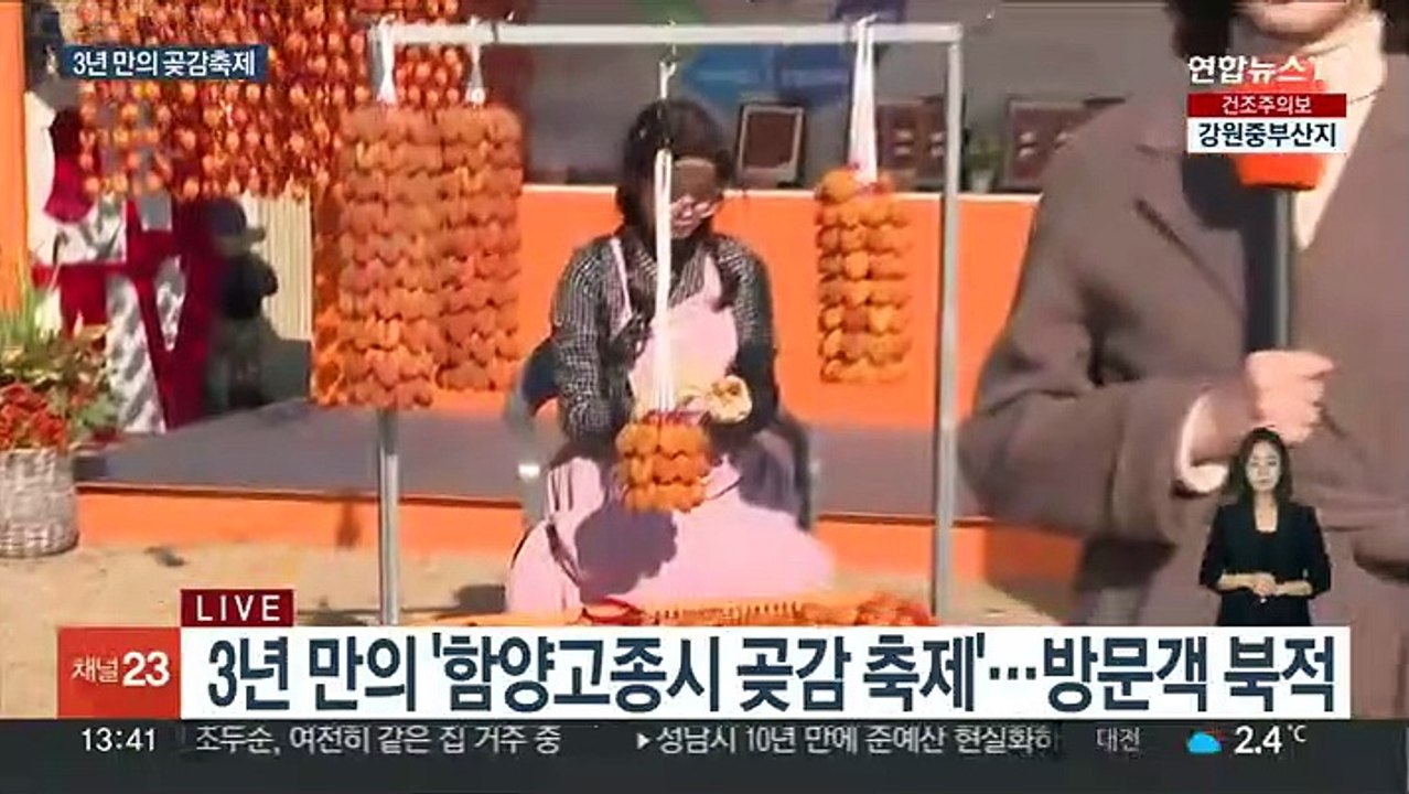 임금님도 반한 맛…3년 만의 '함양고종시 곶감축제'