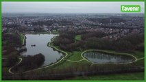 Le Brabant wallon vu du ciel : Le lac du Paradis et la piscine BL'A