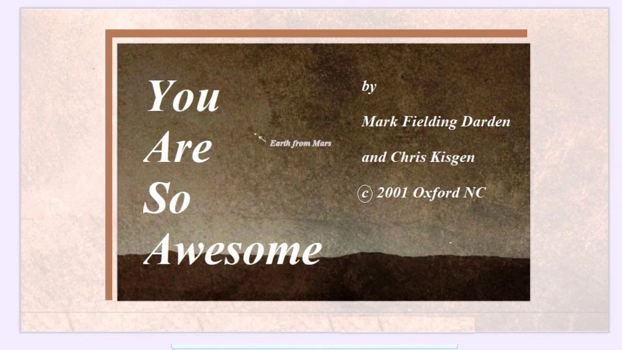 2001 You Are So Awesome