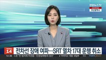 전차선 장애 여파…SRT 열차 17대 운행 취소