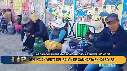 Arequipa: ciudadanos denuncian venta de balón de gas hasta en 120 soles