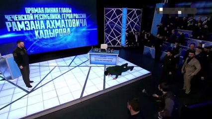 Her şey canlı yayında oldu! Kendisini ispatlamak isteyen Kadirov, bakın ne yaptı