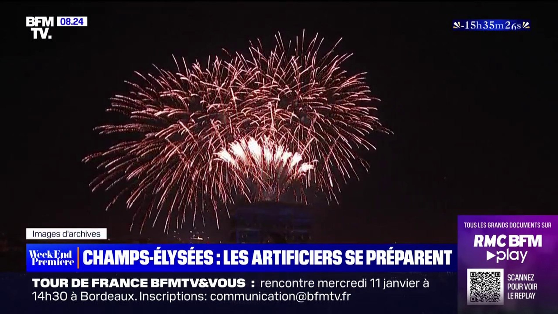 Paris : après deux ans d'absence, le feu d'artifice du Nouvel an