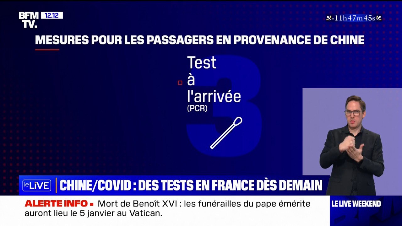 Quelles mesures sanitaires la France impose-t-elle aux voyageurs venus de Chine?