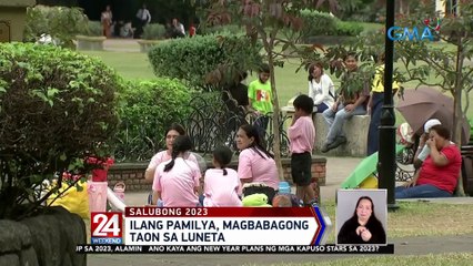 Ilang pamilya, magbabagong taon sa Luneta | 24 Oras Weekend Weekend