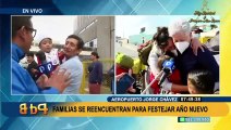 Emotivos reencuentros en Aeropuerto Jorge Chávez: peruanos reciben a sus familiares para Año Nuevo