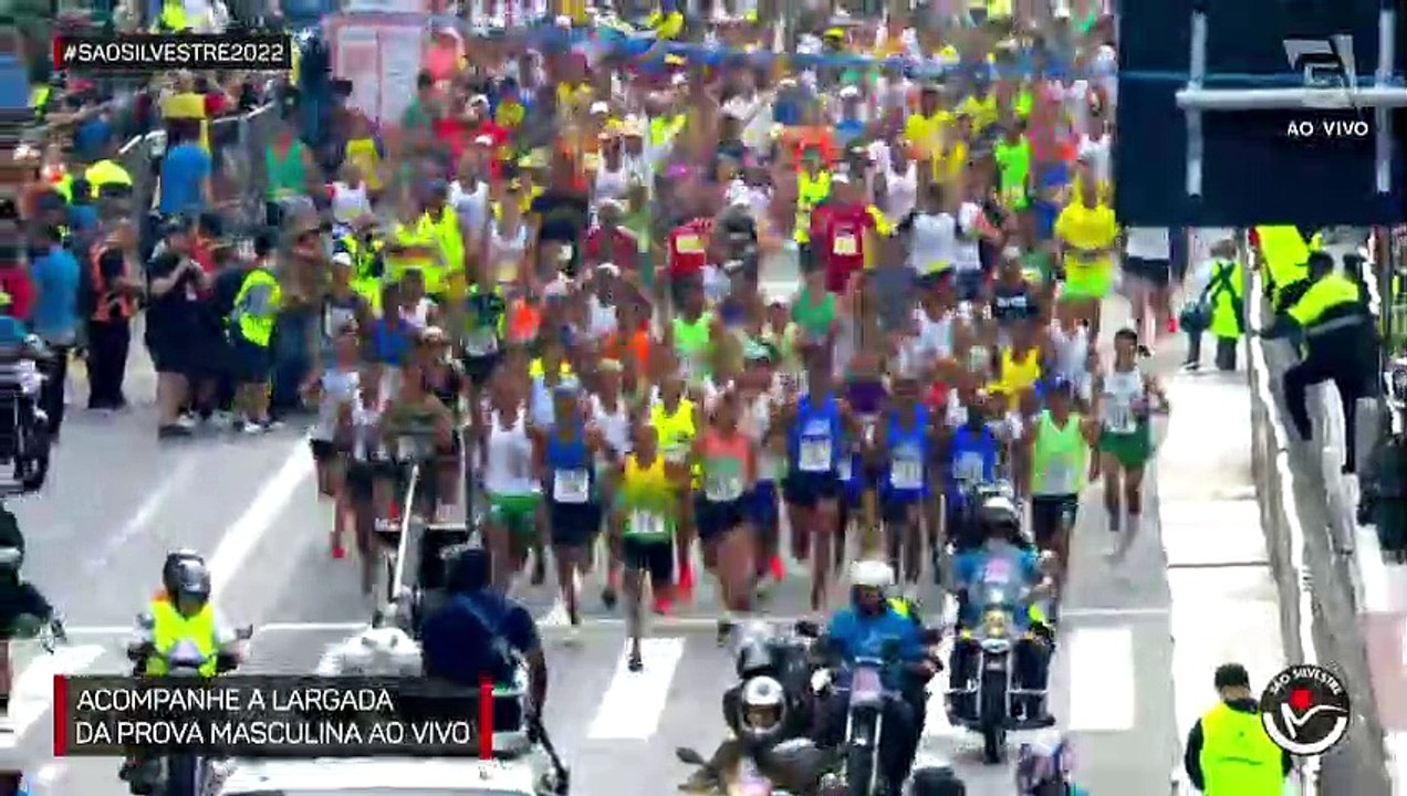 Confira como foi a largada da prova masculina da 97ª edição da Corrida Internacional de São Silvestre