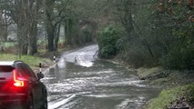 Flooding in Sussex - Handcross, in the Mid Sussex District of West Sussex