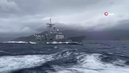 Mavi Vatan'ın Çelik Kalesi TCG Gediz'de yeni yıl manzaraları