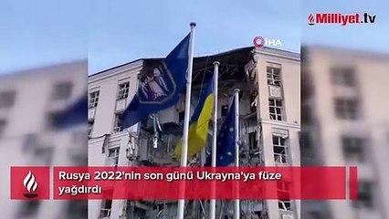 Rusya 2022'nin son günü Ukrayna'ya füze yağdırdı
