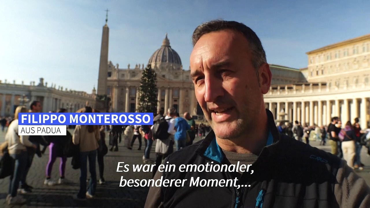 Tod von Benedikt XVI. – das sagen Vatikan-Besucher