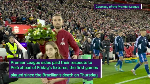 Premier League sides pay tribute to Pele with minute's applause on Friday