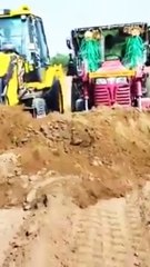 Mahindra 585 Tractor VS JCB 3dx _JCB 3dx_ Mahin