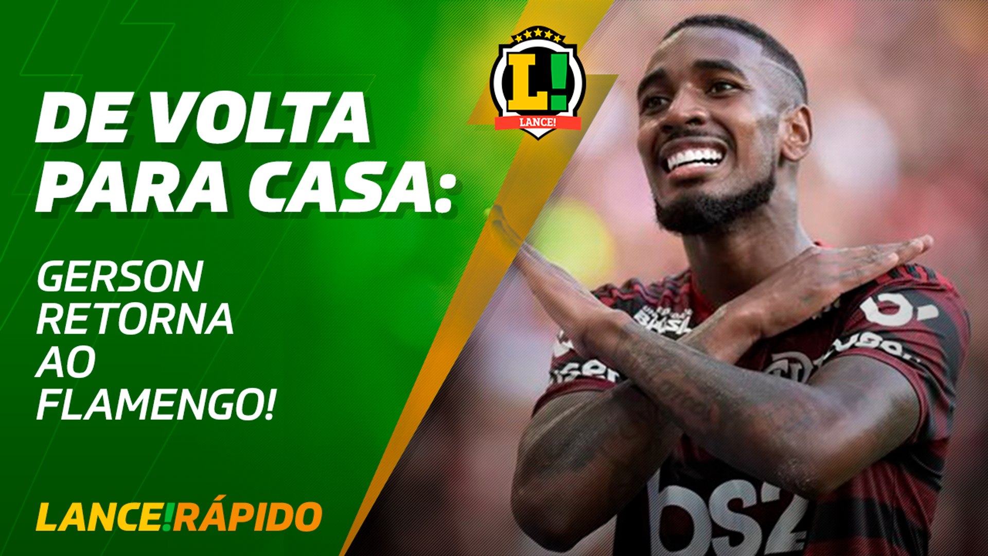Retorno de Gerson é oficializado pelo Flamengo: 'Vamos juntos mais uma vez