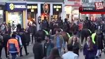 İstiklal caddesinde yılbaşı yoğunluğu