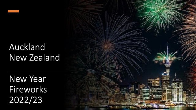 Fireworks 2022/2023 - Auckland, New Zealand - Happy New Year