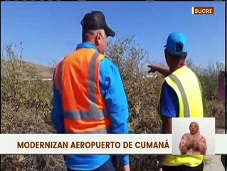 Autoridades regionales inspeccionaron las obras en el Aeropuerto Antonio José de Sucre en Cumaná