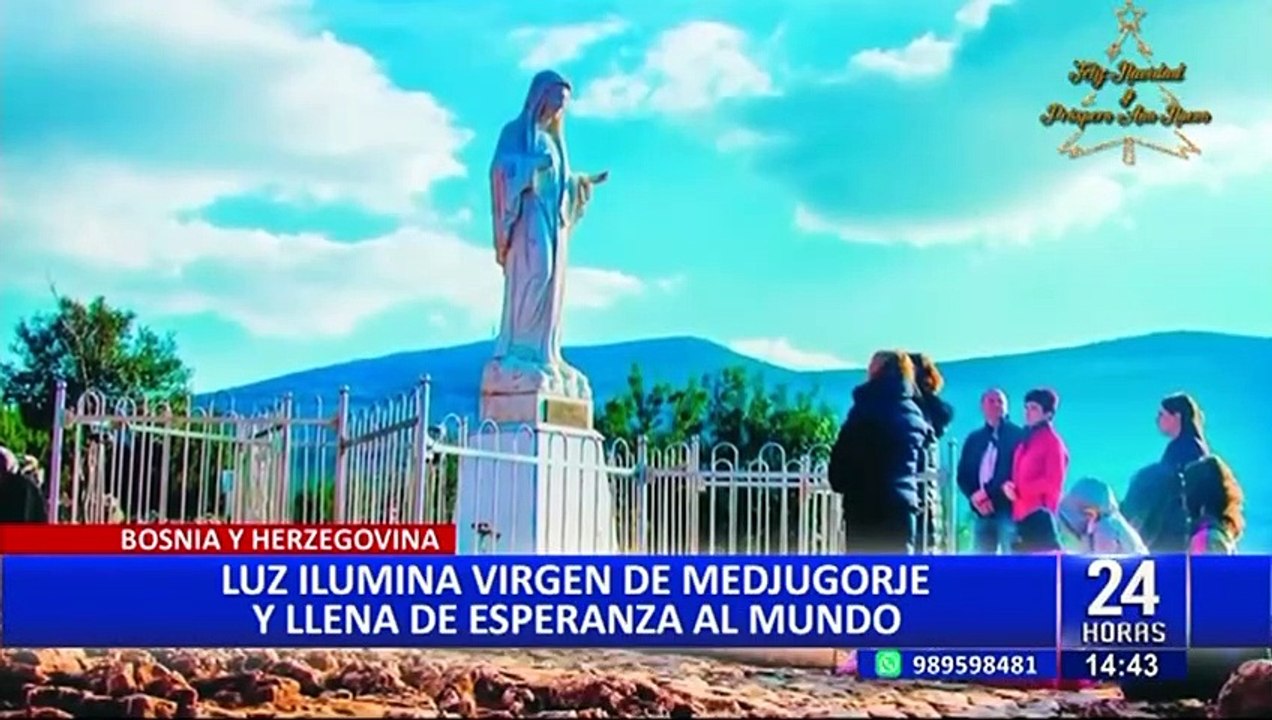 Luz ilumina a virgen de Bosnia y llama la atención de miles de fieles en el mundo