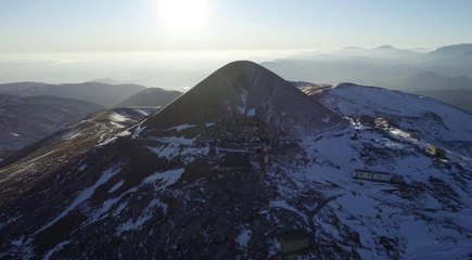 Yılın son gün batımını Nemrut Dağı'ndan izlediler