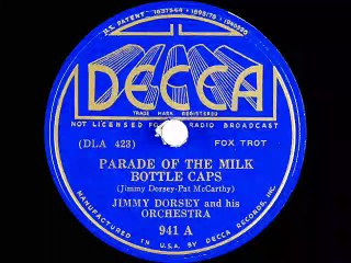 1936 Jimmy Dorsey Parade Of The Milk Bottle Caps
