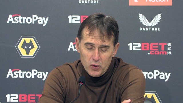 Wolves Lopetegui post 1-0 loss to Manchester United