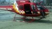 Helicóptero pousa na praia para salvar turista em praia de Balneário Camboriú