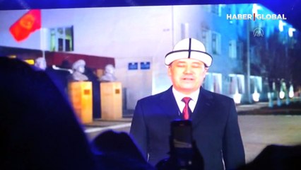 Kırgızistan'da yeni yıl havai fişeklerle kutlandı