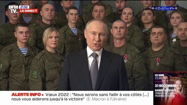 Vladimir Poutine: Nous défendons notre peuple sur nos territoires historiques