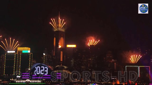 New Year 2023 Hong Kong's Famous Skyline Provides the Backdrop to Celebrations