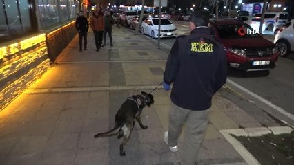 Narkotik ekipleri yeni yılın ilk dakikalarında cadde ve sokaklarda