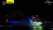 Fireworks let off in Sidney and Auckland New Year’s Eve celebration