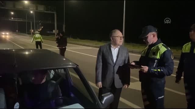 ZONGULDAK - Vali Tutulmaz, uygulama noktalarında görev yapan personeli ziyaret etti