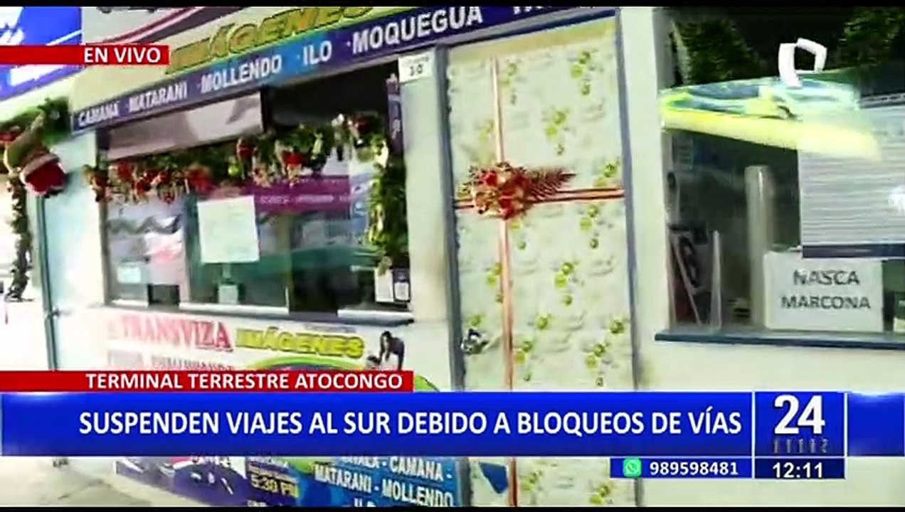 Terminal Terrestre Atocongo: empresas suspenden venta de pasajes al sur del país