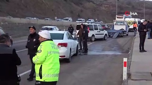 Tokat’ta gizli buzlanma zincirleme kazaya neden oldu: 9 yaralı