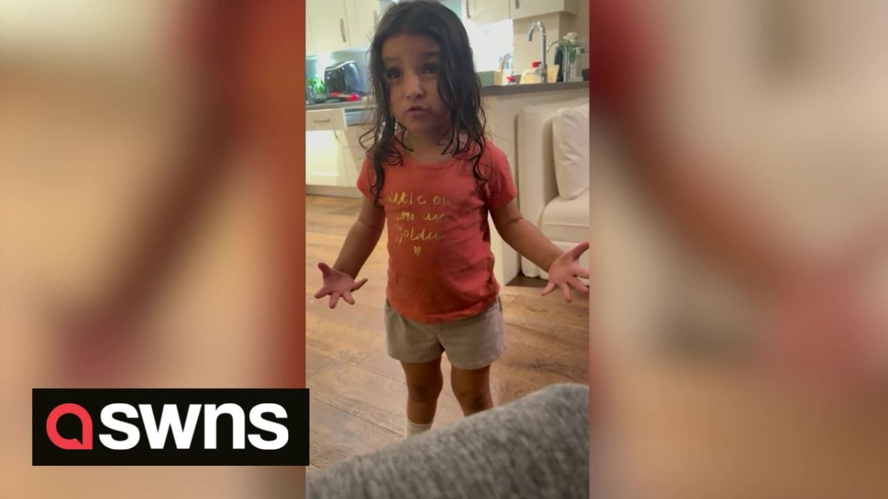 Hilarious moment 'diva' toddler confronted her mum for not being given fresh milk