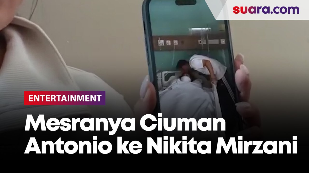 Mesranya Ciuman Antonio Dedola ke Nikita Mirzani Usai Operasi