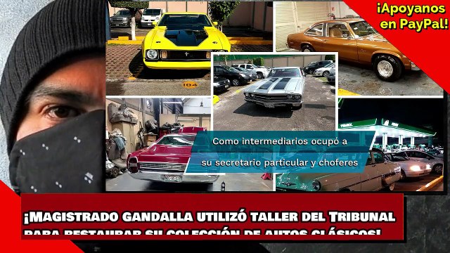 ¡Magistrado gandalla utilizó taller del Tribunal para restaurar su colección de autos clásicos!