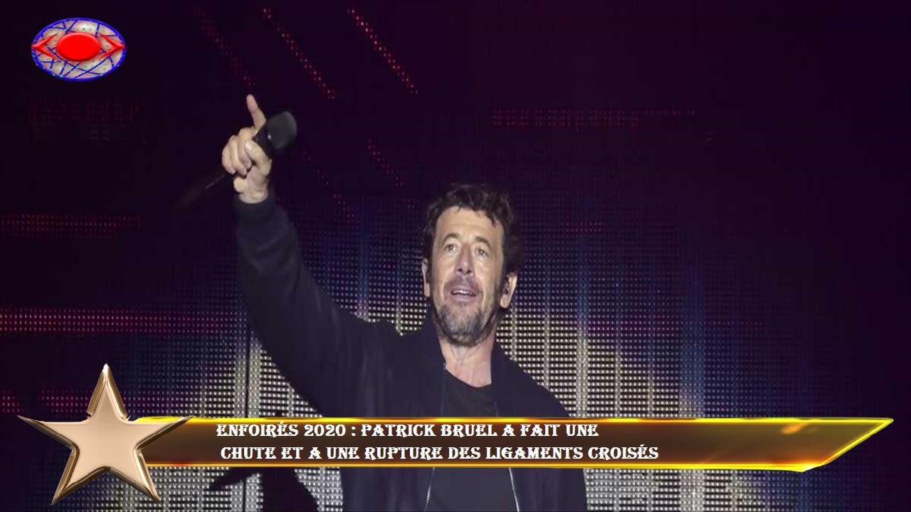 Enfoirés 2020 : Patrick Bruel a fait une  chute et a une rupture des ligaments croisés