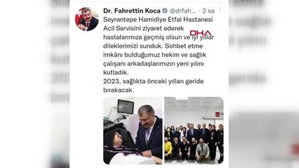 İSTANBUL-SAĞLIK BAKANI KOCA, İSTANBUL'DAKİ HASTANELERİ ZİYARET ETTİ; GURBETÇİDEN SAMİMİ GÖRÜNTÜLER