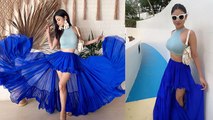 Mouni Roy Blue Open Skirt Look Video Viral, दिखीं बेहद खूबसूरत | Boldsky *Entertainment