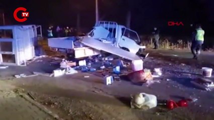 Manisa'da yeni yılın ilk dakikalarında feci kaza: 1 ölü, 6 yaralı