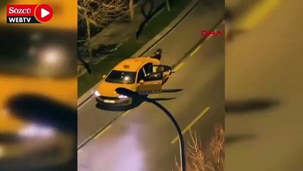Başakşehir'de taksiciyle yolcular arasında kavga