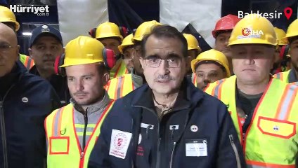 Bakan Dönmez, bor işçileri ile birlikte 2023'e girdi