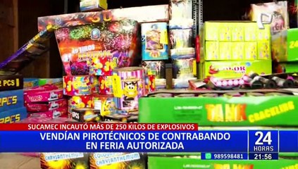 Rímac: Sucamec interviene e incauta pirotécnicos de contrabando en feria autorizada