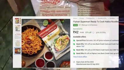 Flipkart Supermart Hakka Noodles| Street Style | Chowmein